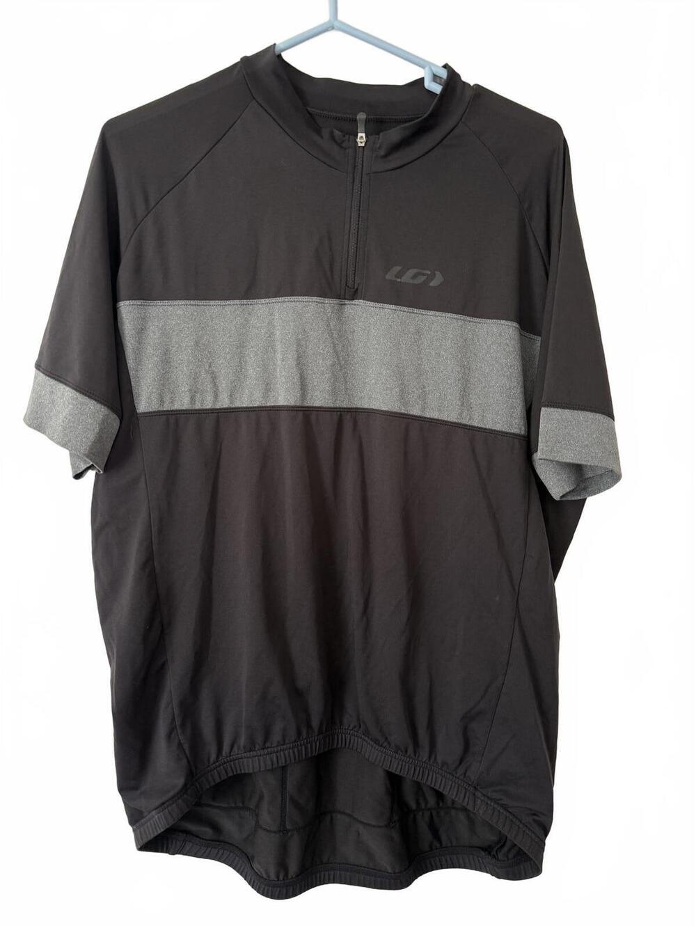 Louis Garneau Cycling Jersey Size Small-med Black and Grey